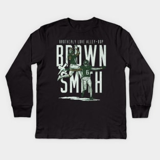 Devonta Smith & A.J. Brown Philadelphia Alley-Oop R Kids Long Sleeve T-Shirt